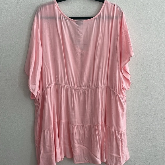 Torrid Blush Lenny Tiered Blouse 5X NWT - Picture 6 of 7